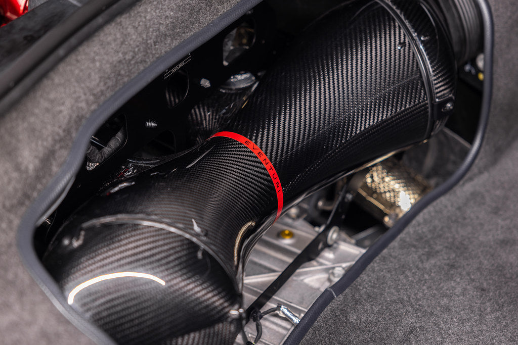 Eventuri carbon intake system installed on Chevrolet C8 Corvette Z06 Hard-Top Convertible LT6 engine