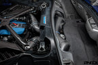Eventuri Chevrolet Corvette C8 ZR1 hard-top convertible black carbon intake system installed, showcasing sleek performance design.