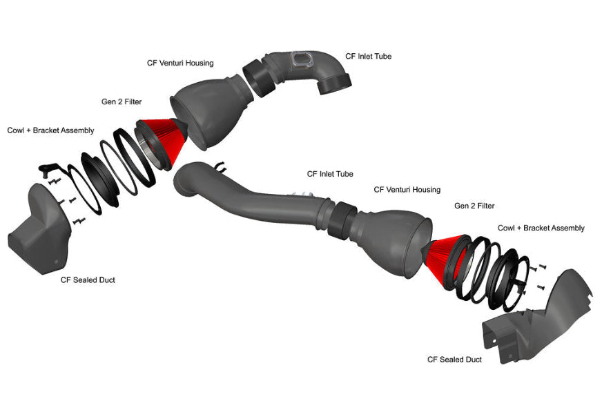 Eventuri black carbon intake system for BMW F87 M2 Competition and M2 CS, performance upgrade with sleek design