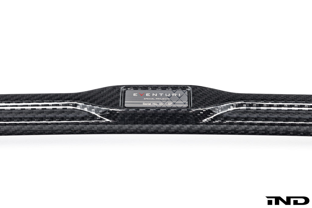Eventuri gloss carbon CSL strut brace for BMW G8X M2 M3 M4 on white background
