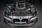 Eventuri matte carbon CSL strut brace installed on BMW G8X M2 M3 M4 engine bay