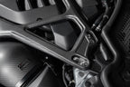 Eventuri matte carbon CSL strut brace installed on BMW G8X M2 M3 M4 engine bay