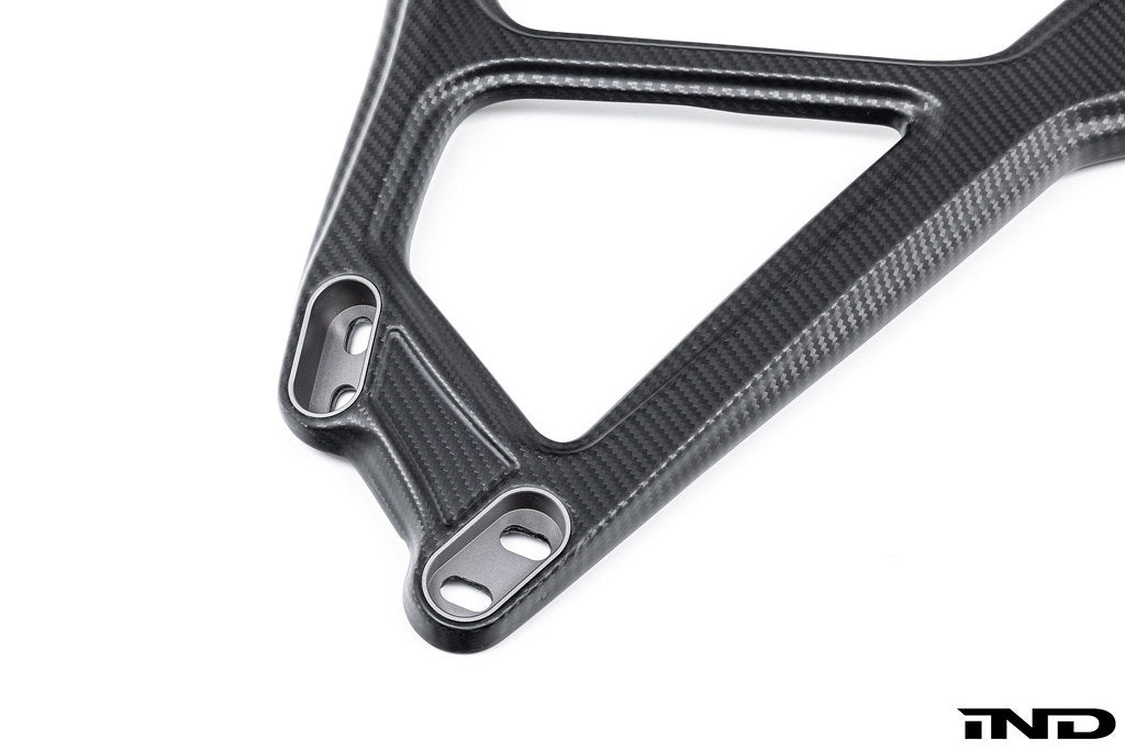 Eventuri matte carbon CSL strut brace for BMW G8X M2 M3 M4 on white background