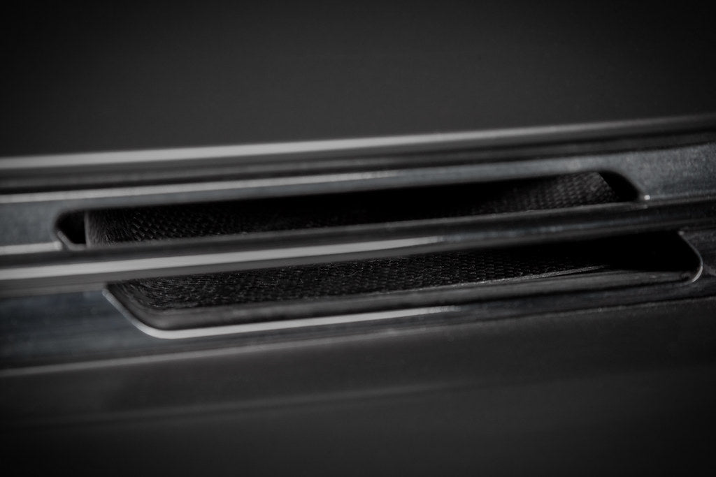 Eventuri GR Yaris Carbon Intake System installed, showcasing matte carbon fiber construction and performance design.