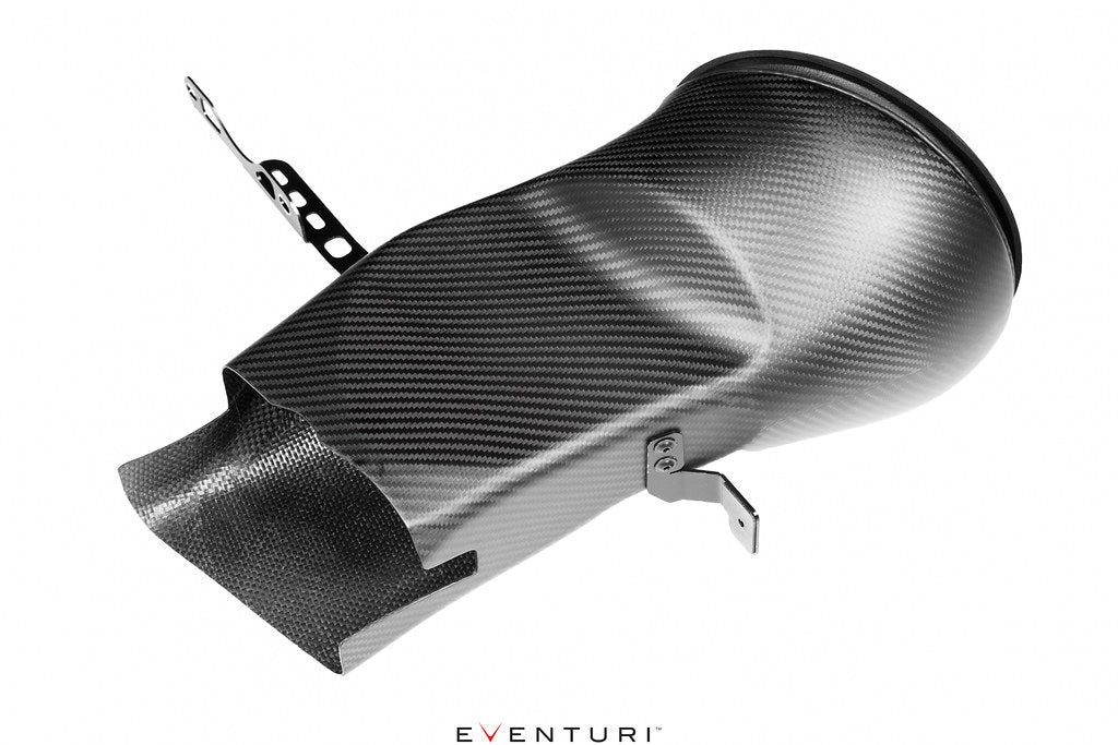 Eventuri GR Yaris Carbon Intake System in matte white, showcasing its sleek, high-performance design and lightweight carbon construction.