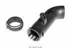 Eventuri GR Yaris carbon intake system with rear tube and EPDM coupler, showcasing high-performance automotive parts.