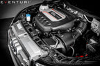 Eventuri Audi 8X S1 carbon intake system installed, showcasing the sleek, high-performance air intake with carbon fiber components.