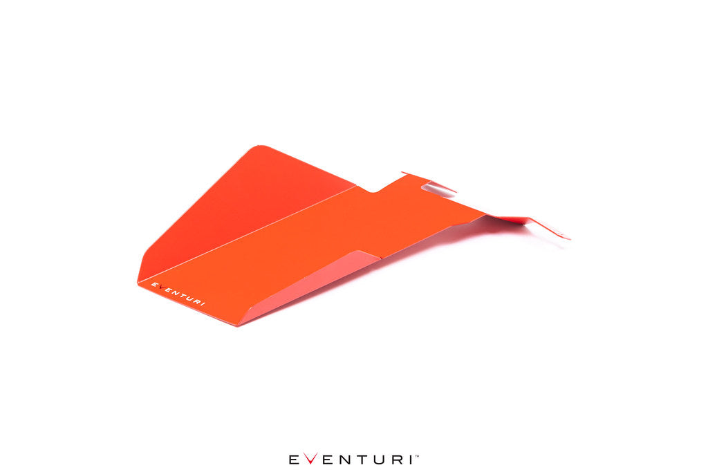 Eventuri red scoop intake system for Toyota GR Corolla G16E engine white background