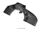 Eventuri Toyota GR86 black carbon intake system with inlet duct, showcasing high-performance automotive airflow components.