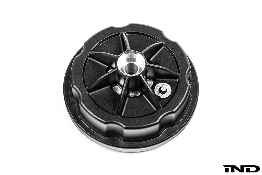 Goldenwrench BMW M50 S50 S52 S54 oil filter cap for engine, white background, exterior view, Heritage Motorsport product