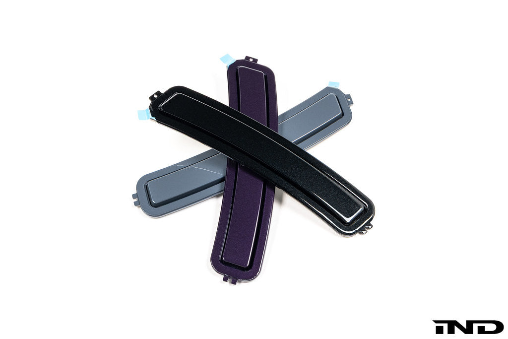 IND F74 2-Series Gran Coupe painted front reflector set, exterior car accessories, shown on a white background