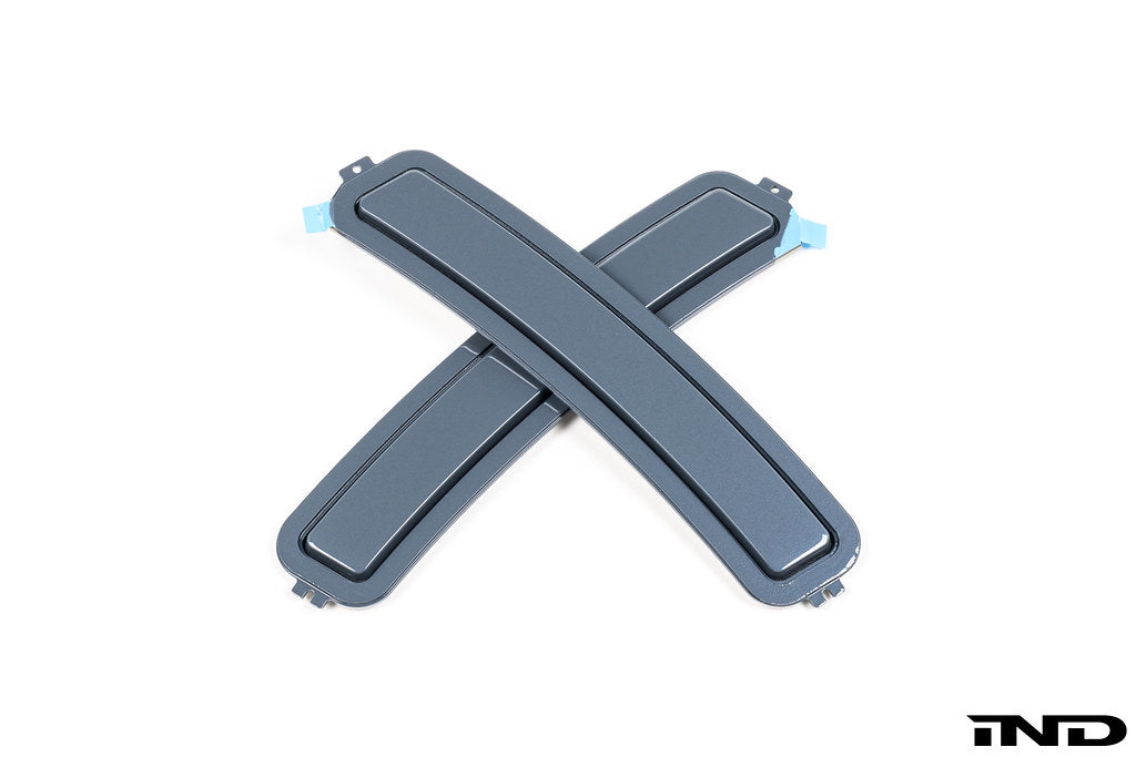 IND F74 2-Series Gran Coupe painted front reflector set, exterior auto parts on white background.