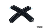 IND F74 2-Series Gran Coupe painted front reflector set mounted on exterior of white background vehicle
