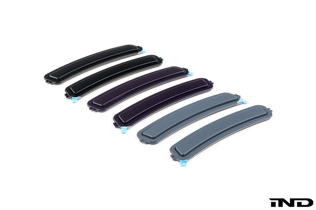 IND F74 2-Series Gran Coupe painted front reflectors, exterior car accessories, shown on a white background.