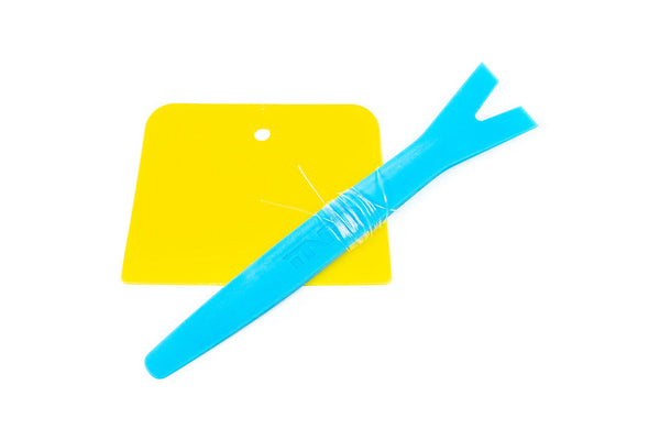 IND installation kit for G8X painted front reflectors displayed on white background with trim removal and installation tools