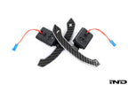 JQ Werks MadTrace BMW G-Chassis Clubsport Magnetic Shift Paddle Set in carbon V2 for interior driving enhancement.