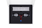 JQ Werks MadTrace BMW G-Chassis Clubsport Magnetic Shift Paddle Set in carbon V2 attached to car interior steering wheel.