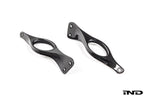 Karbonius carbon fiber strut brace set for BMW G90 M5 and G99 M5 in gloss finish on white background