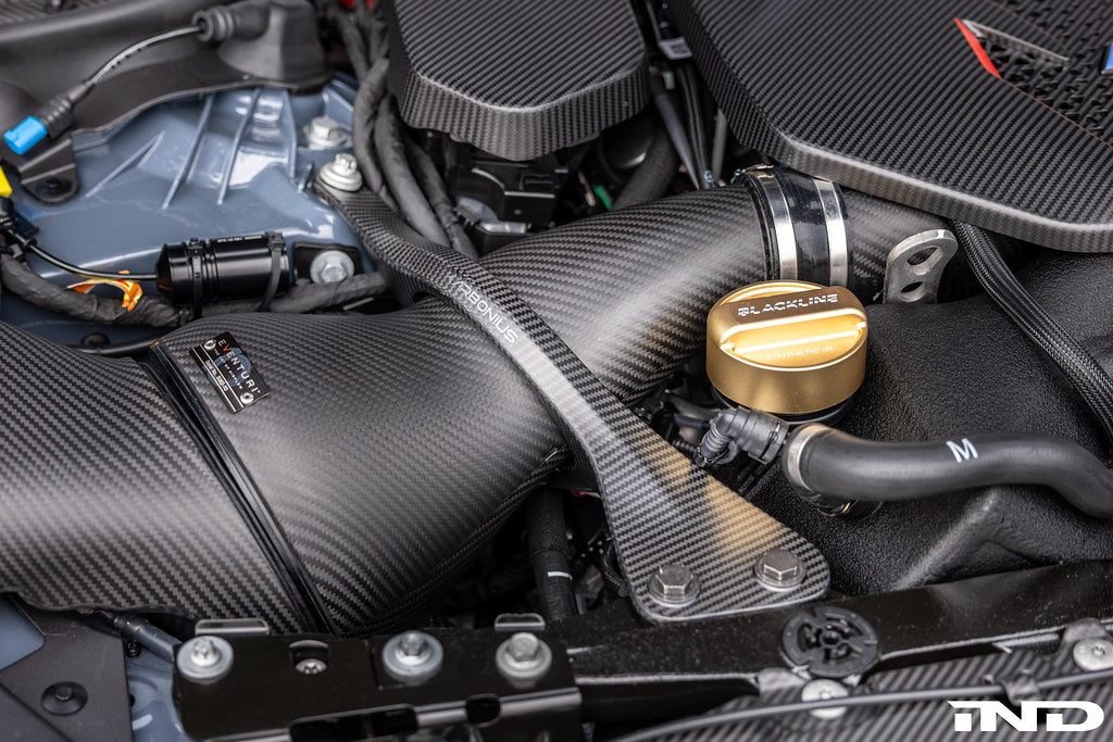 Karbonius G90/G99 M5 carbon fiber suspension strut brace set showing sleek, lightweight carbon fiber components for enhanced vehicle stability