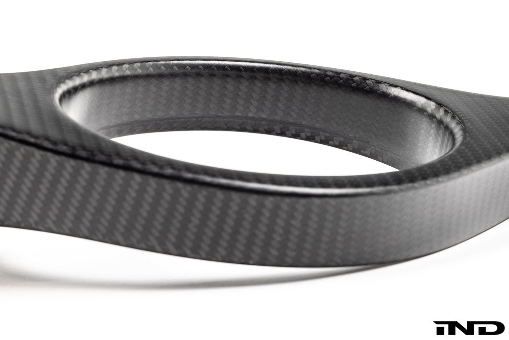 Karbonius G90 G99 M5 carbon fiber suspension strut brace set with white background, showcasing lightweight and durable design.