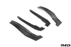 Megachip G45 X3 exterior splash guard set with mud flaps for BMW X3, shown on a white background.