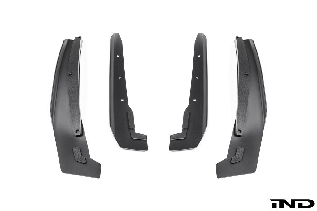 Megachip G45 X3 exterior splash guard set with mud flaps for BMW X3, shown in white background.