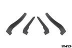 Megachip G45 X3 exterior splash guard set with mud flaps for BMW G45 X3, shown on a white background.