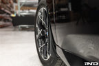 Megachip G45 X3 exterior splash guard set installed on BMW G45 X3 with factory bodyline fitment