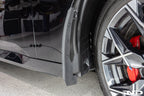Megachip G45 X3 splash guard set installed on a BMW G45 X3, exterior factory bodyline fitment for protection and style.