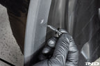 Megachip G45 X3 exterior splash guard set installed on BMW X3 with factory bodyline fitment