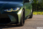 MMX Performance BMW and Supra 5x112 wheel spacer kit installed on G80, G82, and G87 wheels, showing fitment and installation details.