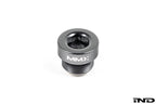 MMX Performance magnetic differential oil drain plug for BMW, M22x1.5, with a white background.