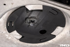 MMX Performance magnetic oil sump drain plug M12x1.5 installed on a BMW engine for secure oil drainage and magnetic debris collection.