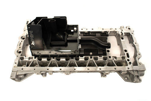 MMX Performance BMW F-Chassis N55 oil sump baffle kit, performance engine part with white background, designed for improved oil control.