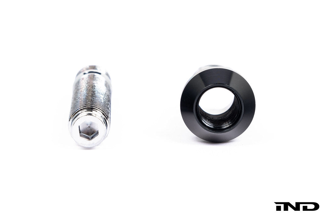 MMX Performance BMW wheel stud kit with M14x1.25 conical seat, displayed on a white background.
