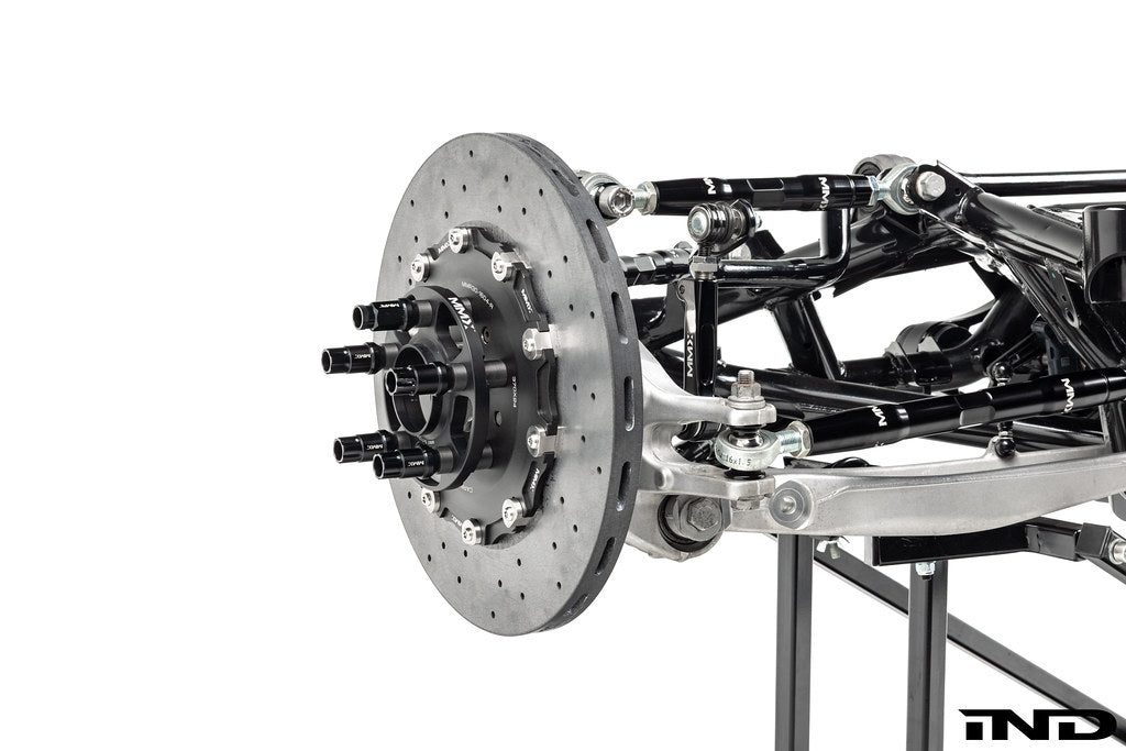 MMX Performance G8X rear 370x24mm carbon ceramic rotor conversion for M2, M3, M4, showing white background and rotor details.