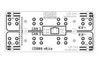 CANchecked CBD08 CAN Bus distribution module for vehicle interiors, shown on a circuit board with electronic components.
