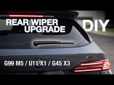 BMW G99 M5 G45 X3 U11 X1 rear wiper gloss black upgrade DIY