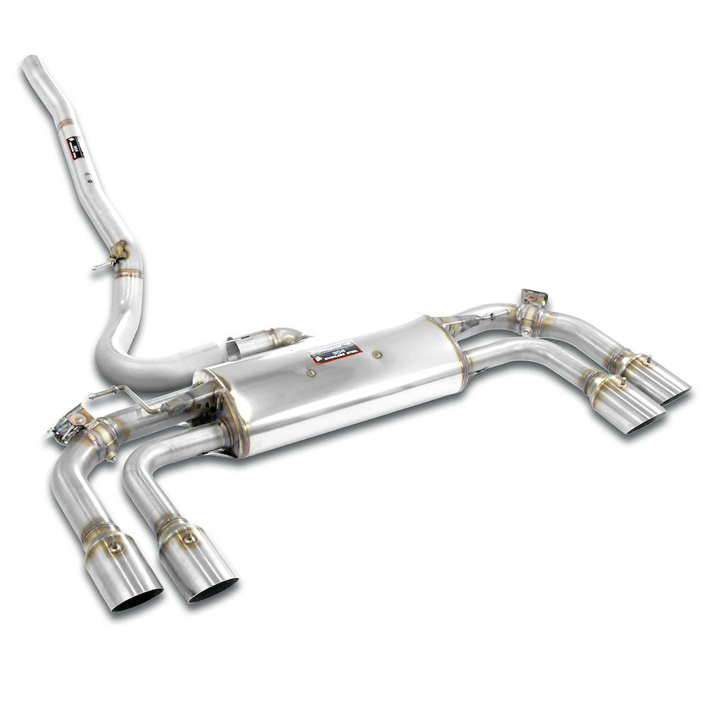 Supersprint Mini U25 Cooper S Countryman Rear exhaust with valve Right - Left for the Stock end tips
