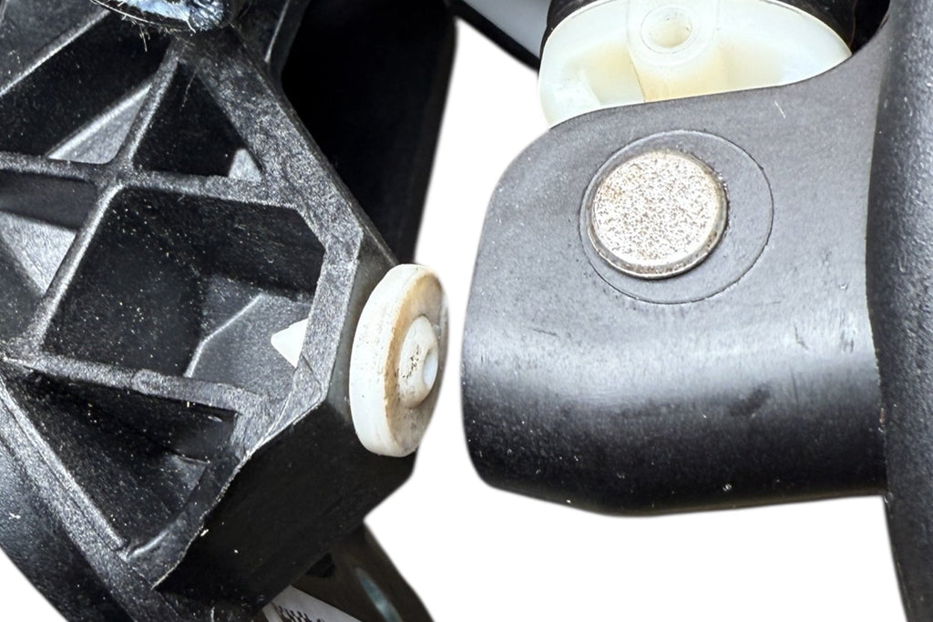 Rogue Engineering performance clutch stop for BMW E9X, F8X, G8X models, white background, showcasing the durable metal component.