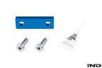 Rogue Engineering exhaust rear muffler hanger spacer kit for BMW E36, E46, E9X models, shown on white background.