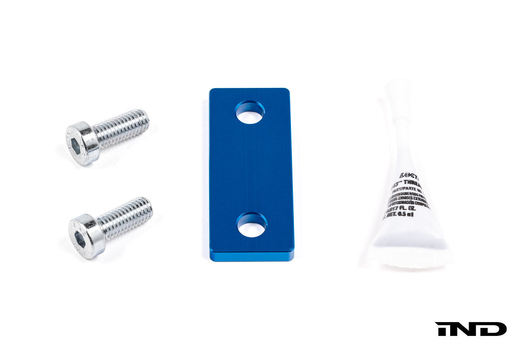 Rogue Engineering rear muffler hanger spacer kit for BMW E36, E46, E9X exhaust systems, shown on a white background.