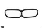 TREVORA G30 5-Series F90 M5 LCI pre-preg carbon fiber grille surround for exterior, shown against a white background.