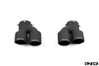 TREVORA G42 G2X 3 and 4 Series ceramic black exhaust tip set on white background, exterior car accessory.