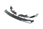 TREVORA G87 M2 Carbon front splitter with winglets for BMW M2, shown on white background, highlighting aerodynamic exterior design.