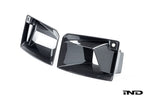 TREVORA G87 M2 TR87 carbon front air duct set for exterior of BMW G87 M2, white lightweight aerodynamic racing parts.