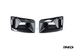 TREVORA G87 M2 TR87 carbon front air duct set for exterior of BMW M2, featuring lightweight white carbon fiber design
