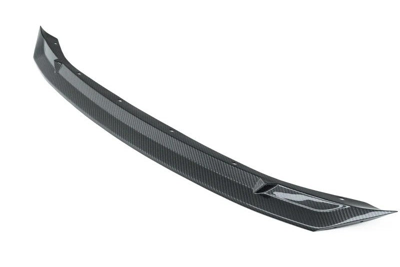 TREVORA G8X M3 M4 carbon fiber front splitter for exterior use, showcasing sleek design on a white background.
