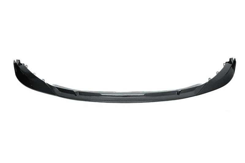 TREVORA G8X M3 M4 carbon fiber front splitter for exterior enhancement, featuring pre-preg construction on a white background.
