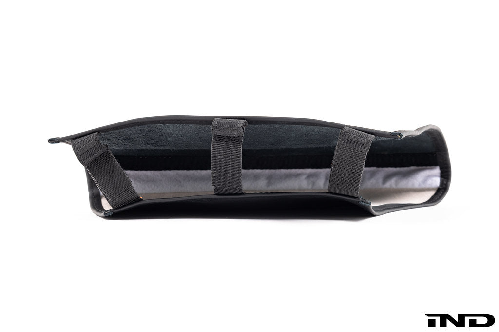 Wunderworks BMW M Carbon bucket seat upper bolster protector set in white, designed for interior seat protection.